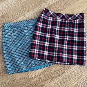 2 Talbots Wool Blend Skirts Lined Fall Winter Office Academia Size 10P